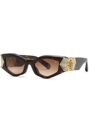 Philipp Plein SPP136M 0722 Occhiali da Sole Tartarugatishell per Donna
