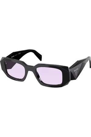 Prada PR 17WSF Vestibilità Orientale 16K40J Occhiali da Sole Neri per Donna
