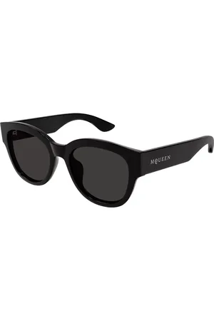 Alexander McQueen AM0509SA Vestibilità Orientale 001 Occhiali da Sole Neri per Donna