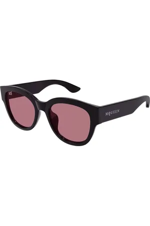 Alexander McQueen AM0509SA Vestibilità Orientale 004 Occhiali da Sole Purple per Donna