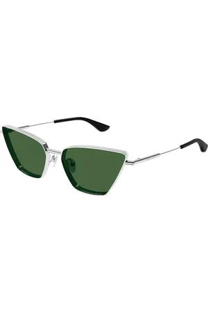 Alexander McQueen AM0501S 003 Occhiali da Sole Argentati per Donna