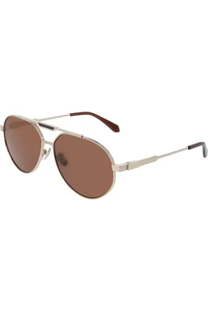 Salvatore Ferragamo SF327S 710 Occhiali da Sole Oro per Uomo