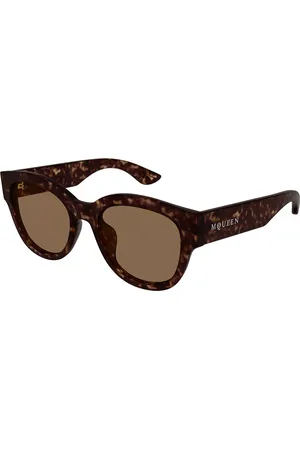 Alexander McQueen AM0509SA Vestibilità Orientale 002 Occhiali da Sole Tartarugatishell per Donna