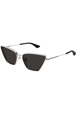 Alexander McQueen AM0501S 001 Occhiali da Sole Argentati per Donna