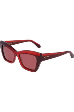 Salvatore Ferragamo SF2065S 613 Occhiali da Sole Rossi per Donna