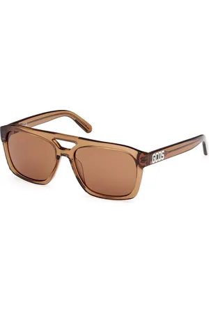 GCDS GD0058 45E Occhiali da Sole Marroni per Uomo