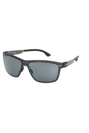 Ic! Berlin IC0058 FLX_S06 Polarized 02R Occhiali da Sole Neri per Uomo