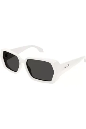 Azzedine Alaia AA0082S 002 Occhiali da Sole Bianchi per Donna