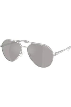 Michael Kors MK1168 BRENTWOOD 19036G Occhiali da Sole Argentati per Uomo