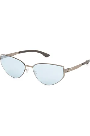 Ic! Berlin IC0017 Shay 35X Occhiali da Sole Argentati per Donna