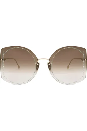 Salvatore Ferragamo SF 196SR 703 Occhiali da Sole Oro per Donna