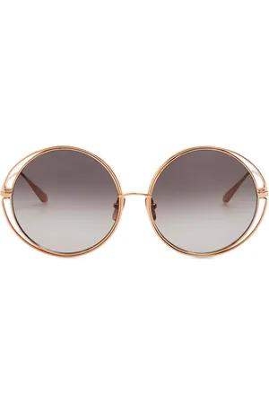 Linda Farrow SELENE LFL1456 C1 Occhiali da Sole Oro per Uomo