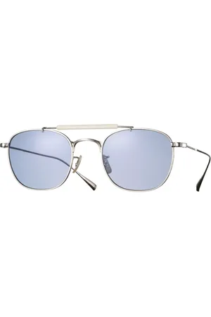 Eyevan 7285 Dazzling Sun S-SB Occhiali da Sole Argentati per Uomo