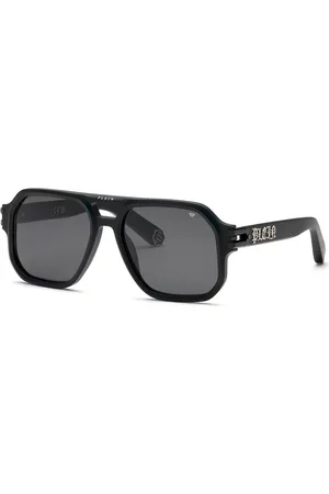 Philipp Plein SPP148V 0703 Occhiali da Sole Neri per Uomo