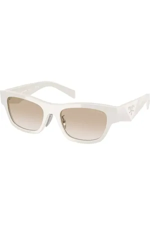 Prada PR B09SF Vestibilità Orientale 26A80M Occhiali da Sole Bianchi per Donna