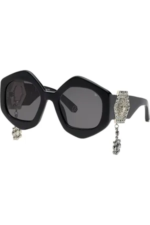 Philipp Plein SPP102S 0700 Occhiali da Sole Neri per Donna