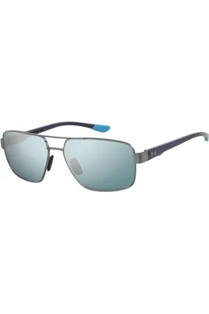 Under Armour UA TAKEOFF/G Vestibilità Orientale 5UV/61 Occhiali da Sole Argentati per Uomo