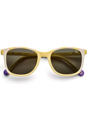 Etnia Barcelona Shark Sun per Bambino YWWH Occhiali da Sole Gialli per Bambino