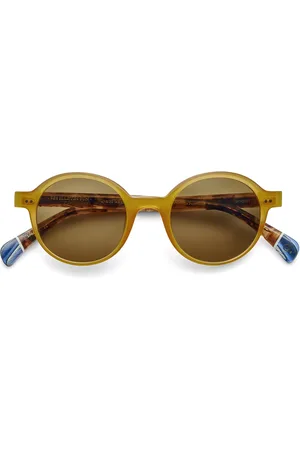 Etnia Barcelona Ses Illetes Sun Polarized YWHV Occhiali da Sole Gialli per Uomo