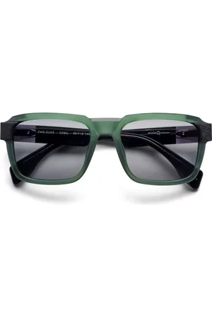 Etnia Barcelona Two Guns Polarized GRBK Occhiali da Sole Verdi per Uomo