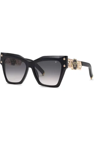 Philipp Plein SPP175S 0700 Occhiali da Sole Neri per Donna