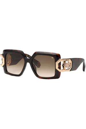 Philipp Plein SPP159 0722 Occhiali da Sole Tartarugatishell per Donna