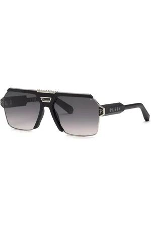 Philipp Plein SPP147M 0K07 Occhiali da Sole Neri per Uomo