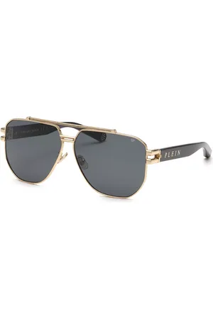 Philipp Plein SPP185 0301 Occhiali da Sole Oro per Uomo