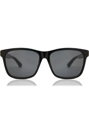 Gucci GG0746SA Vestibilità Orientale 001 Occhiali da Sole Neri per Uomo