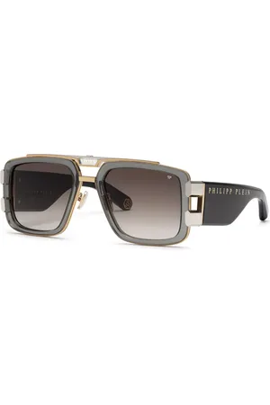 Philipp Plein SPP128M 0340 Occhiali da Sole Oro per Uomo