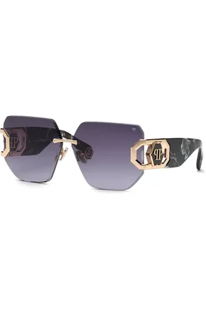 Philipp Plein SPP133 0300 Occhiali da Sole Oro per Donna