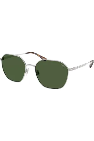 Ralph Lauren PH3160 942371 Occhiali da Sole Argentati per Uomo