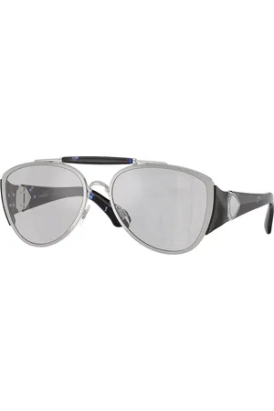 Burberry BE3161 100569 Occhiali da Sole Argentati per Uomo