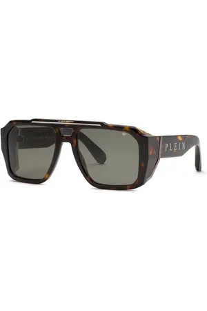 Philipp Plein SPP184M 0722 Occhiali da Sole Tartarugatishell per Uomo