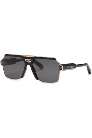 Philipp Plein SPP147M 0301 Occhiali da Sole Oro per Uomo