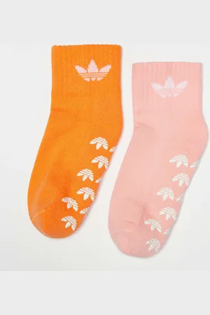 adidas Calze Ankle adicolor Trefoil Kids Anti-Slip (2 Pack) unisex Calzini taglia 22-24 Abbigliamento
