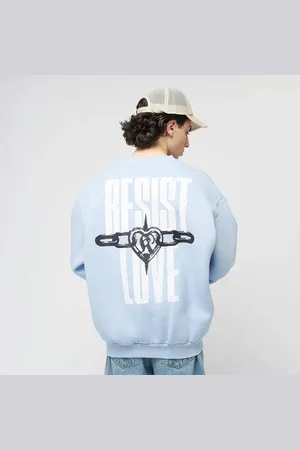 Karl Kani Woven Signature Resist Love Crew uomo Felpe con cappuccio e felpe taglia S Abbigliamento
