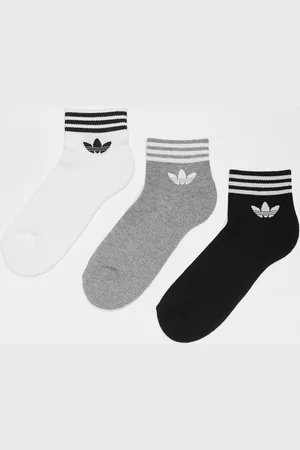 adidas Calze Ankle adicolor Trefoil (3 Pack) unisex Calzini taglia 39-42 Abbigliamento