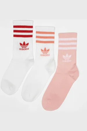 adidas Adicolor Crew Calze (3 Pack) donna Calzini taglia 40-42 Abbigliamento
