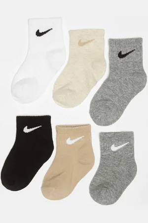 Nike 6 PACK - Swoosh Infant Ankle Sock unisex Calzini taglia 6M-12M Abbigliamento