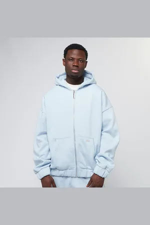 Dropsize Oversize Metal Patch Zip-Hoodie, di , Felpe con cappuccio e felpe, in