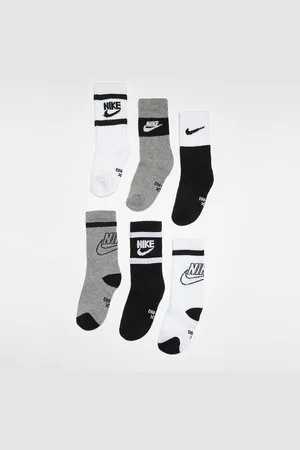 Nike 6 PACK - Sportswear Retro Crew Socks unisex Calzini taglia 4Y-5Y Abbigliamento