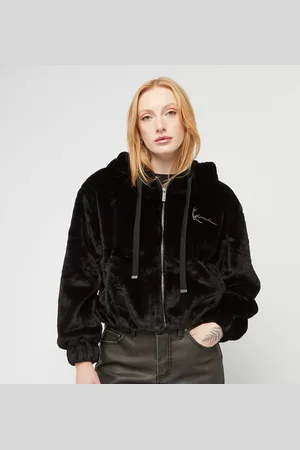 Karl Kani Metal Signature Vegan Fur Zip Hoodie Jacket donna Felpe con cappuccio e felpe taglia XS Abbigliamento