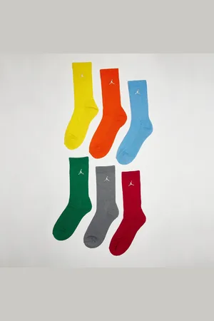Jordan 6 PACK - Everyday Essentials CR unisex Calzini taglia 4Y-5Y Abbigliamento