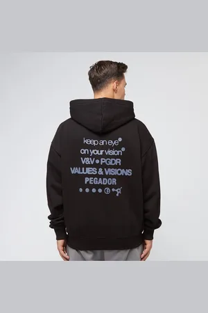 Pegador Atule Oversized Sweat Jacket uomo Felpe con cappuccio e felpe taglia S Abbigliamento