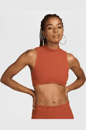 Nike Sportswear Chill Knit Rib Crop Tank donna Top taglia XS Abbigliamento