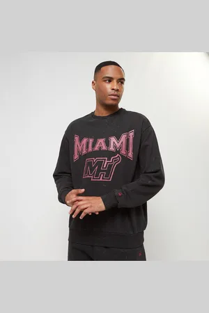 New Era NBA Washed Crew Miami Heat uomo Felpe con cappuccio e felpe taglia S Abbigliamento