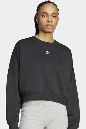 adidas Essential Crew Fleece donna Felpe con cappuccio e felpe taglia L Abbigliamento