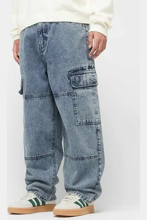 Urban classics Tapered Heavy Ounce Baggy Cargo Jeans uomo taglia 28 Abbigliamento