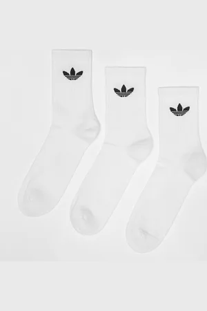 adidas 6 PACK - Trefoil Cushion Crew Socks unisex Calzini taglia 37-39 Abbigliamento